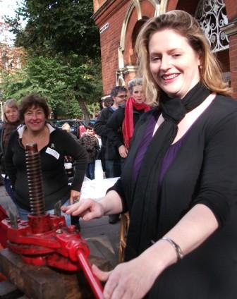 Mary Macleod MP at Abundance Fruit Day 2010