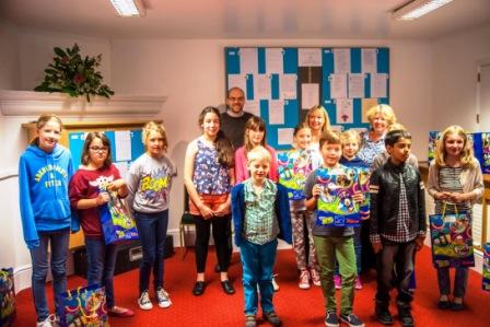 Prize winners and judges - Young People's Poetry Competition 2013