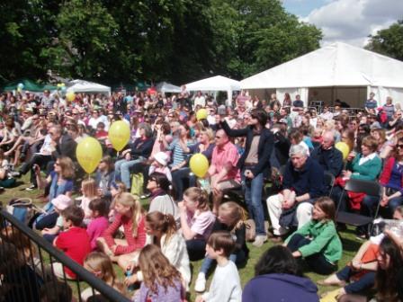 Crowd watching Bedford Park's Got Talent