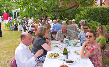 Lunch in the Vicarage Garden