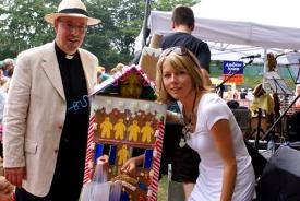 Mary Nightingale with Father Kevin Morris